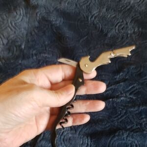 Stainless Steel Corkscrew Bottle Opener